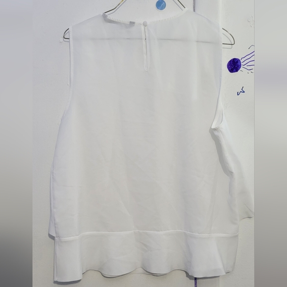 Zara Front Flap Frill blouse Size Large - Picture 3 of 5